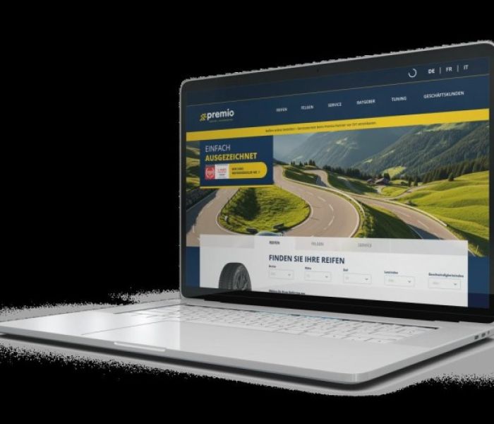 Mockup Premio-Website (Foto: Goodyear Retail Systems GmbH)