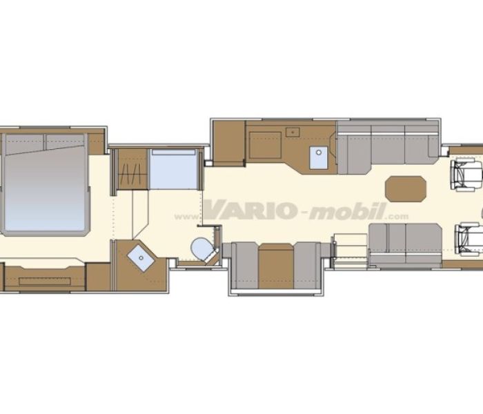 Grundriss High-End-Reisemobil . VARIO Perfect ASSOLUTOKompromisslos (Foto: www.vario-mobil.com)