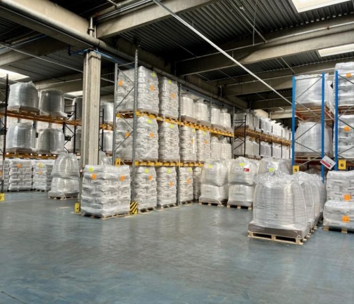 Lagerhalle TRANSCO Mainsped (Foto: TRANSCO)